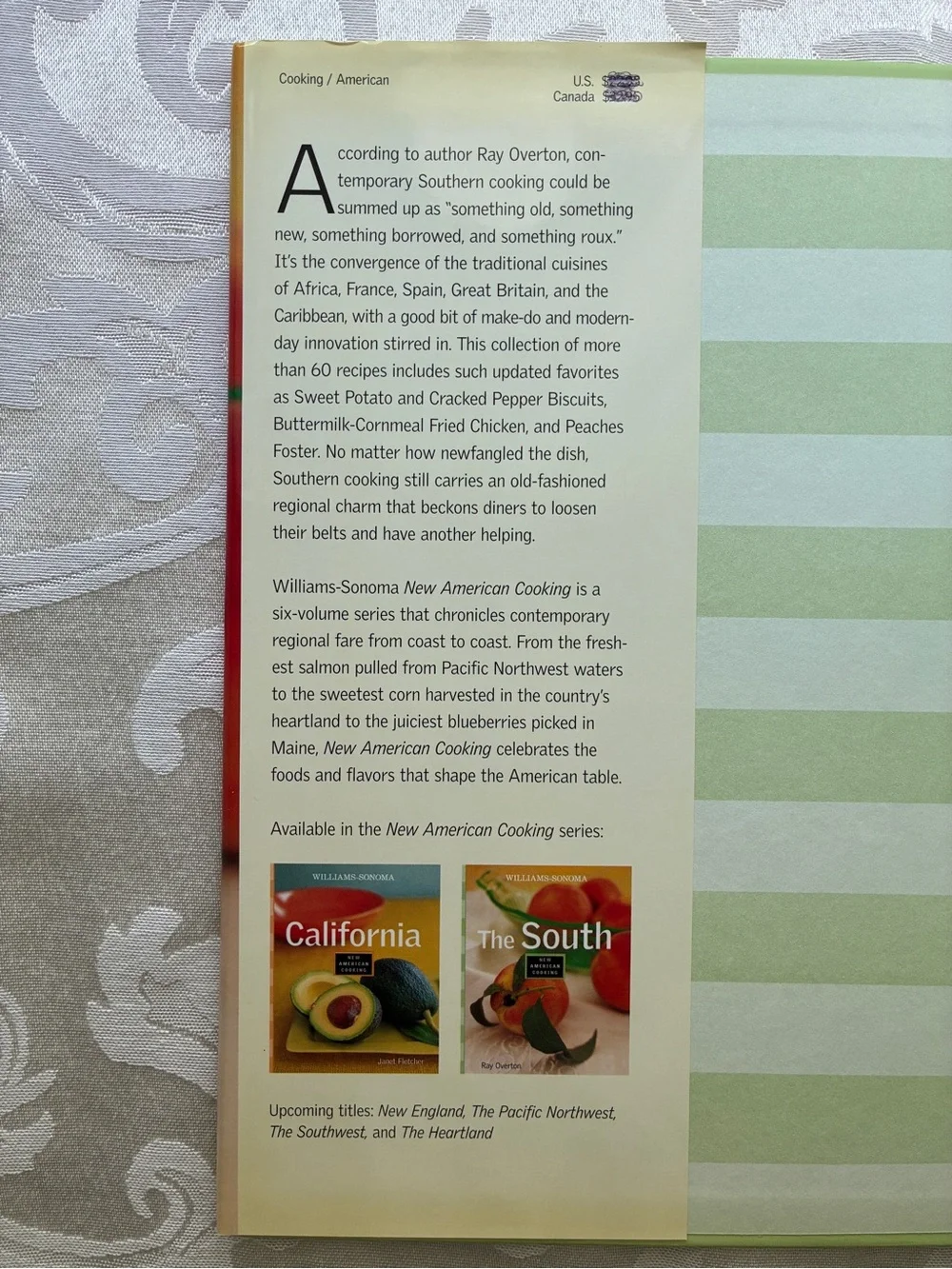 Williams-Sonoma The South New American Cooking Series Hardcover Cookbook